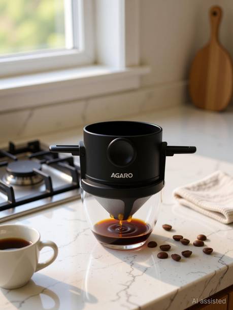 AGARO Pour Over Coffee Maker with Double Mesh Filter, Food Grade Personal Coffee Maker