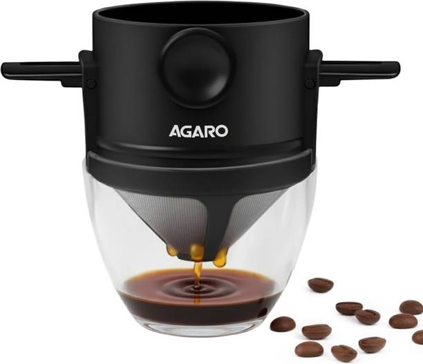 AGARO Pour Over Coffee Maker with Double Mesh Filter, Food Grade Personal Coffee Maker