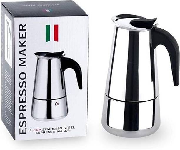 ROJ DHYAN Coffee Pot, Stainless Steel Moka Pot Italian Coffee Maker 4 Cups Coffee Maker