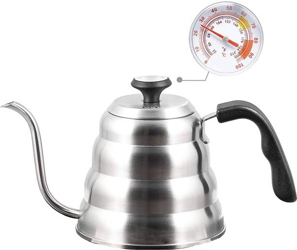 SUPVOX Pour Over Coffee Kettle with Thermometer, Premium Stainless Steel Goose Coffee Maker