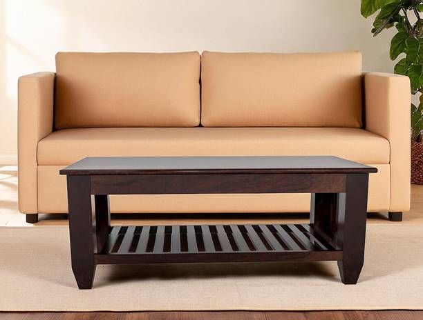 Flipkart Perfect Homes Louis Sheesham ( Rosewood ) Center Table, Tea Table With Storage, Solid Wood Coffee Table