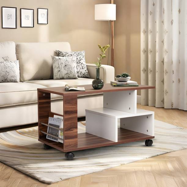 Urbanovia Wooden Coffee Table with Premium Dark Finish Engineered Wood Coffee Table