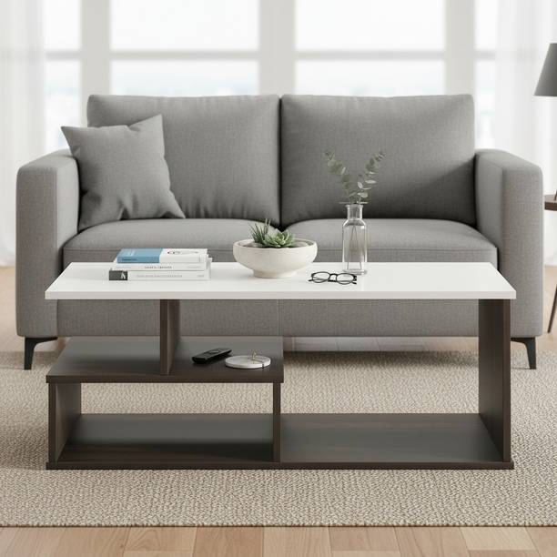 FURNEASER Witely Tea Table for Living Room, Centre Table, Sofa Set Table, Engineered Wood Coffee Table