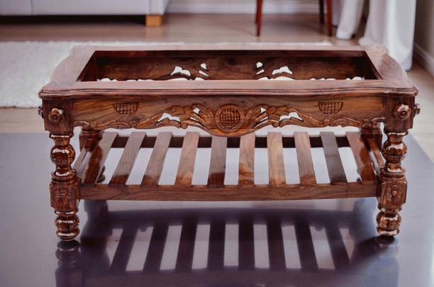 Wood Master Sre Coffee table sheesham wood coffee table for balcony Center Table for Home Living Room and Office Decor Furniture Solid Wood Coffee Table coffee table wood Solid Wood Coffee Table (Finish Color - Provncial Finish, Pre-assembled) Solid Wood Coffee Table
