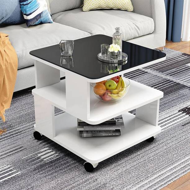 stardecor Unique and Stylish Standard White Made up of Used for Storage Also. Engineered Wood Coffee Table