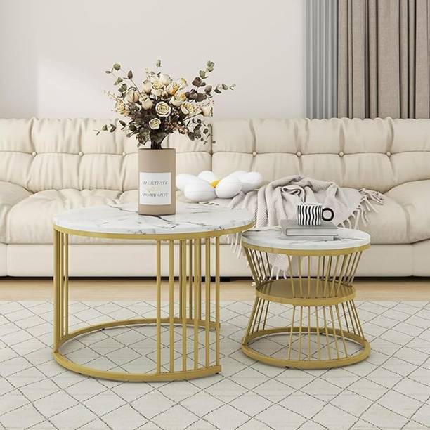 TAXOZY Elegant Nested Coffee Table Set for Modern Living Rooms Engineered Wood Coffee Table