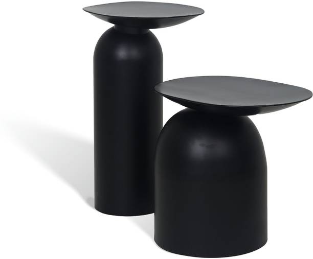 Blck Homes Dolphin Tables Set of 2 Black Metal Coffee Table