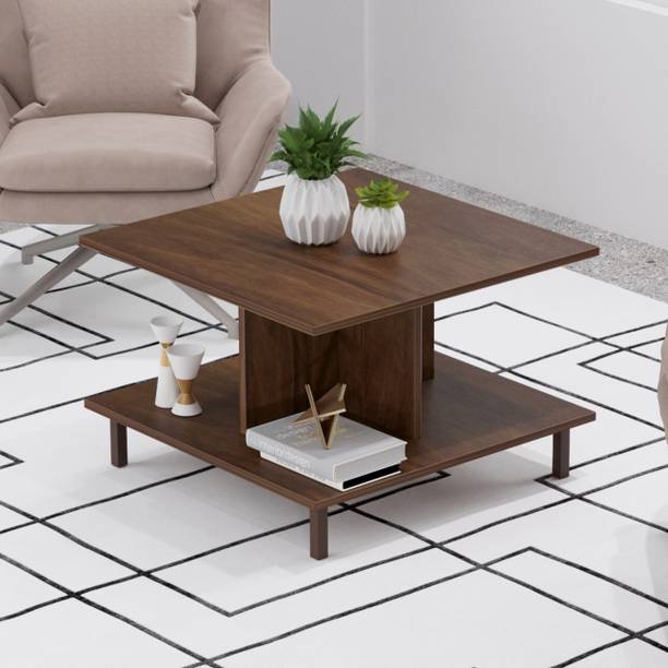 BLUEWUD Sydney Coffee Center Sofa Teapoy Console Table for Sofa set Living Room Home Engineered Wood Coffee Table