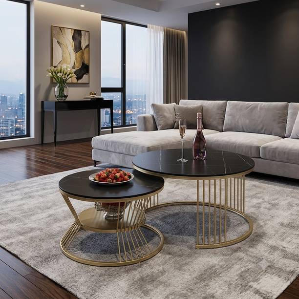 ALM SHOPPEE able modern coffee table luxury coffee table oval Engineered Wood Coffee Table