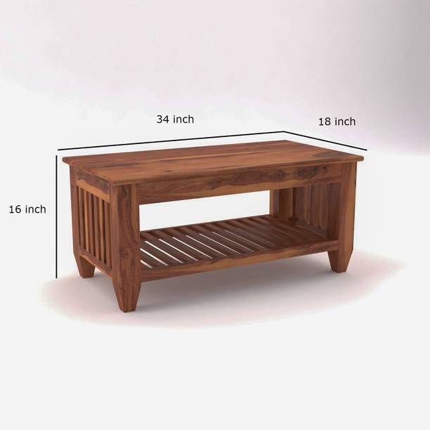 ISHIKA FURNITURE Arboro Coffee Table Teapoy for Living Room Home Furniture with 1 Year Warranty Solid Wood Coffee Table