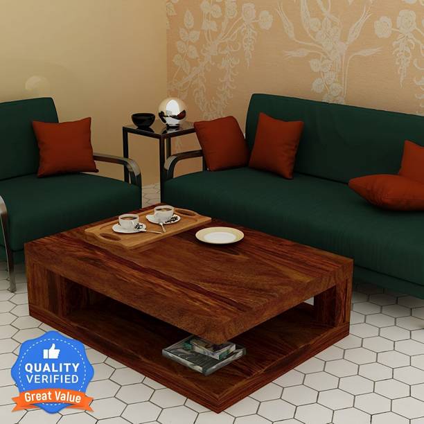 Douceur Solid Sheesham Wood Coffee Table For Living Room / Hotel / Cafe. Solid Wood Coffee Table