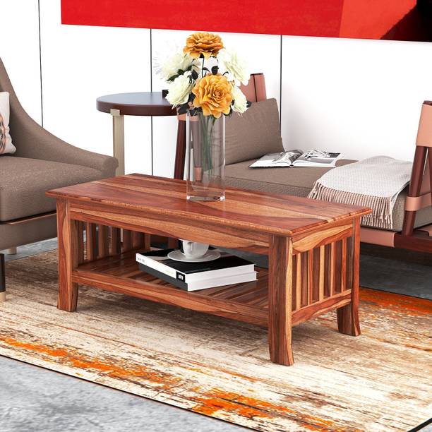 Ratandhara Furniture Solid Sheesham Wood Center / Coffee Table for Living room Solid Wood Coffee Table