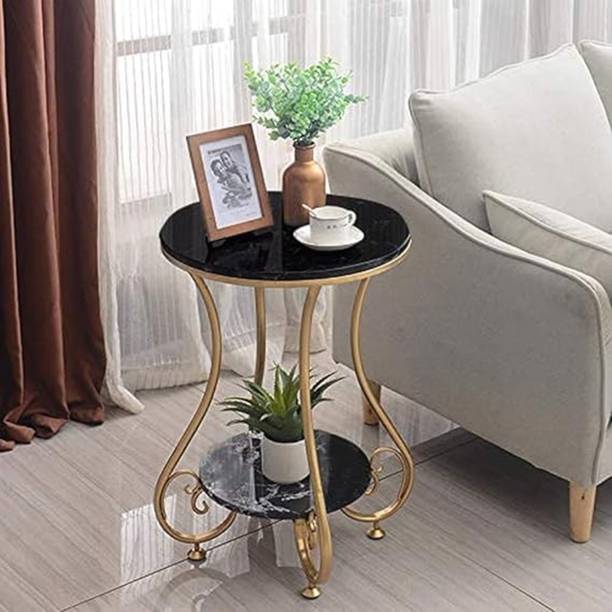 ALM SHOPPEE End Table & Side Table for Small Spaces, Coffee Snack Table Metal Side Table