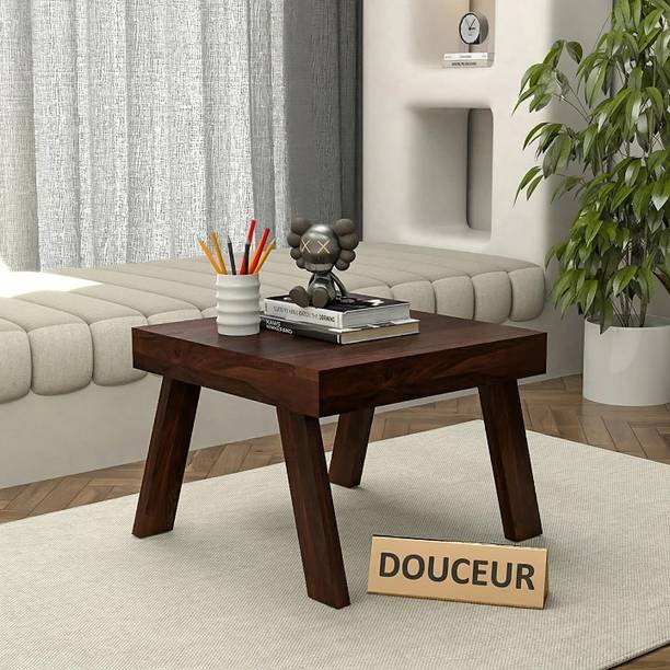 Douceur Furnitures Modern Solid Sheesham Wood Coffee Table | Sturdy Center Table For Living Room Solid Wood Coffee Table