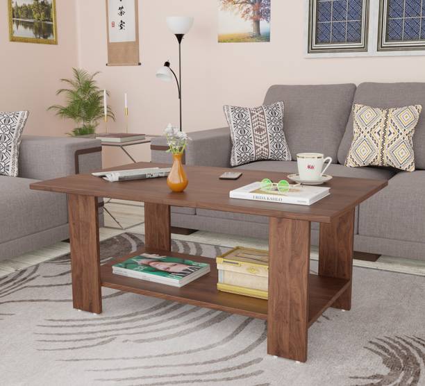 Spyder Craft Engineered Wood Coffee Center Sofa Tea/Teapoy Console Table for Living Room Engineered Wood Coffee Table
