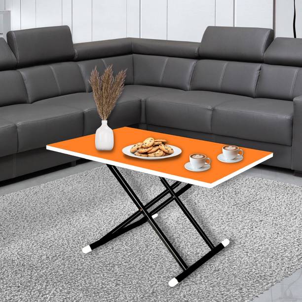 EuroQon Foldable Dual Height Adjustable Engineered Wood Coffee Table