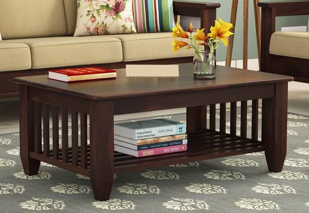 CRAFTWHIZ Coffee table for Living Room | Center Table | Tea Table Solid Wood Coffee Table