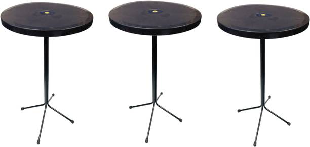 GOYALSON Restaurant Dining Bar Table Dining Table Easily Foldable Light Weight Table 3 PC Metal 4 Seater Dining Table