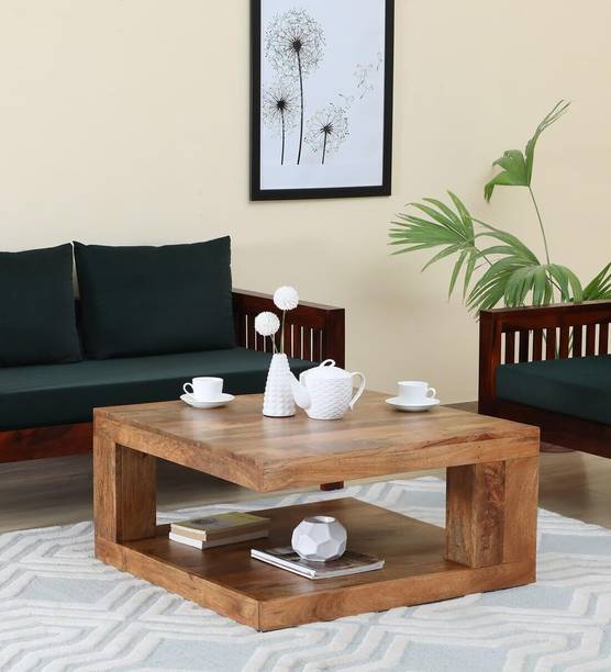 Shree Jeen Mata Enterprises Elegant Solid Wood Coffee Table | Wooden Center Table | Sheesham Wood Tea Table| Solid Wood Coffee Table