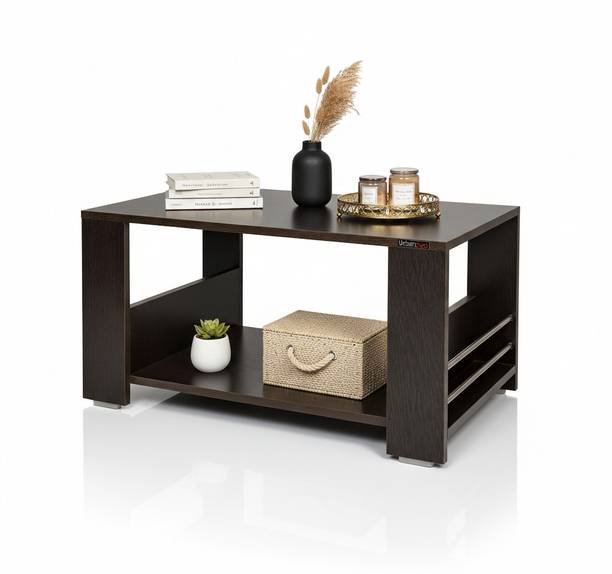 Urbanovia Premium Wooden Coffee Table | Spacious Storage & Stylish Metal Leg Accents Engineered Wood Coffee Table
