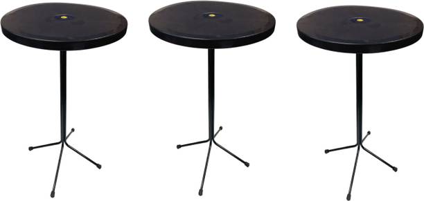 KITHANIA Dining Restaurant Dining Bar Table Easily Foldable and Light Weight Table 3 PC Plastic 4 Seater Dining Table