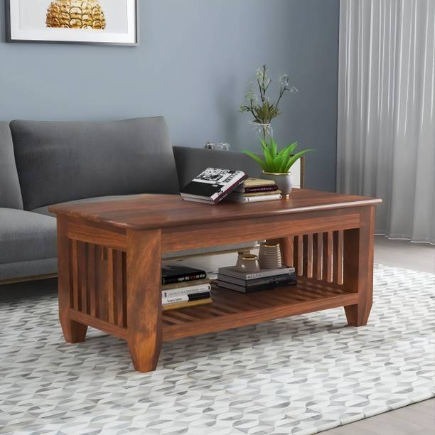 BAGARI ARTS Solid Sheesham Wood Coffee Table | Center Table | Tea Table For Living Room Solid Wood Coffee Table