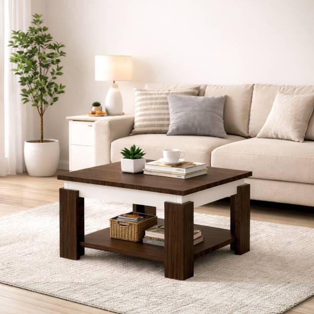 zainwud Stylish Coffee Table with Storage Space-Saving Center Table for Home & Office Engineered Wood Coffee Table