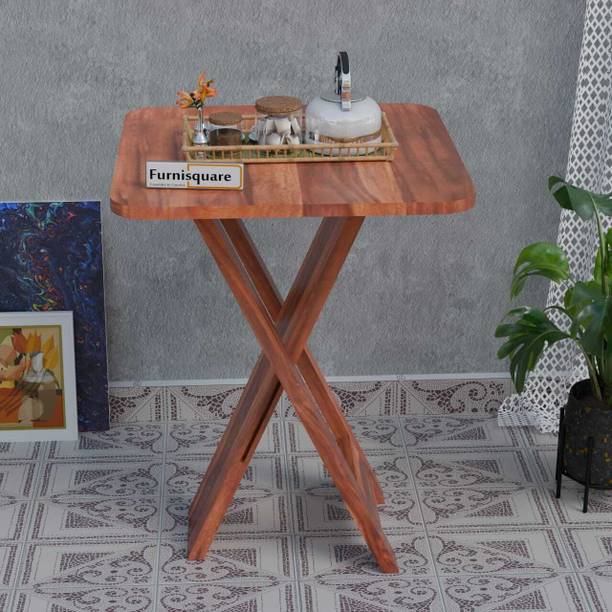 FURNISQUARE Solid Wood Folding Coffee Table | Portable Outdoor & Living Room Table Solid Wood Coffee Table