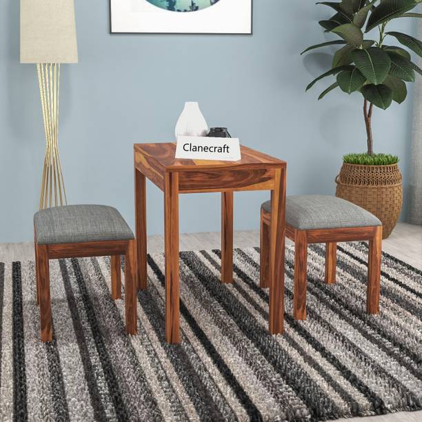 CLANECRAFT Solid Sheesham Wood One Dining Table & 2 Bench Dining Set For Dining Set. Solid Wood Coffee Table