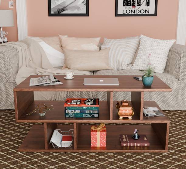 Avenue Venture Multipurpose Engineered Wood Coffee Center Sofa Tea/Teapoy Console Table Engineered Wood Coffee Table