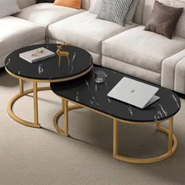 ALM SHOPPEE Remarkable Design: Damp-Resistant Home Center Table, Nordic Oval Low Table Engineered Wood Coffee Table