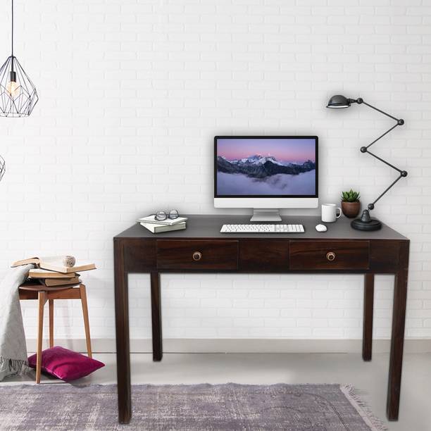 Usha Shriram Honey Finish Computer Table| Work From Home Table| Sheesham Wood Solid Wood Coffee Table