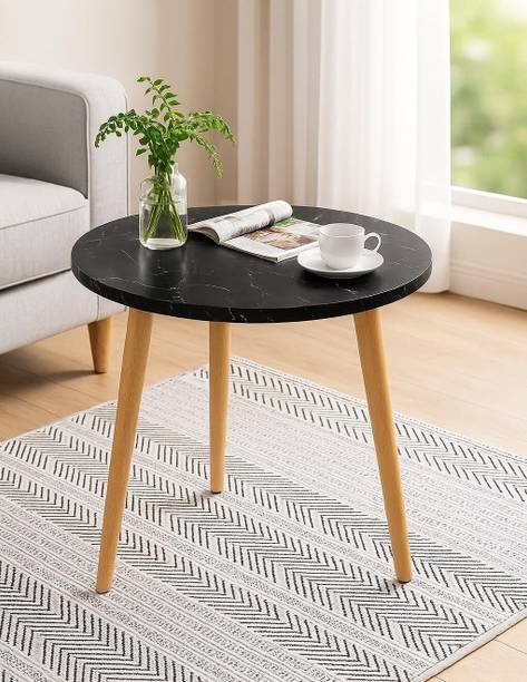 etiquette art Coffee Table Faux Marble Design Table Side Table(16 Inch) Engineered Wood Coffee Table