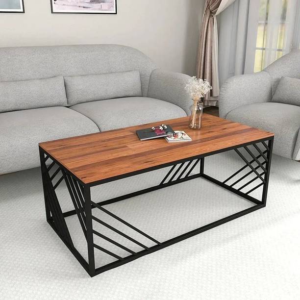 Anishwar Avilys Wrought Iron Engineered Wood Coffee Table