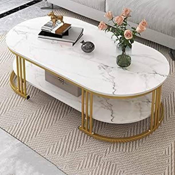 CROWN ART SHOPPEE Luxury Center Table for Living Room, Stylish Tea Table Engineered Wood Coffee Table