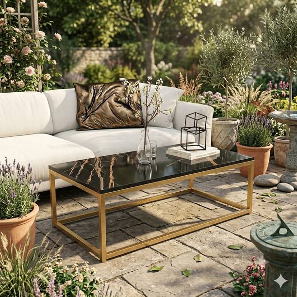 FARIQUE ART Garden Tables Metal Coffee Table