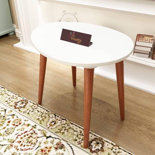 etiquette art Coffee Table-Oval Shaped Wood Coffee Table Home And Living/Office/Bedroom Engineered Wood Coffee Table