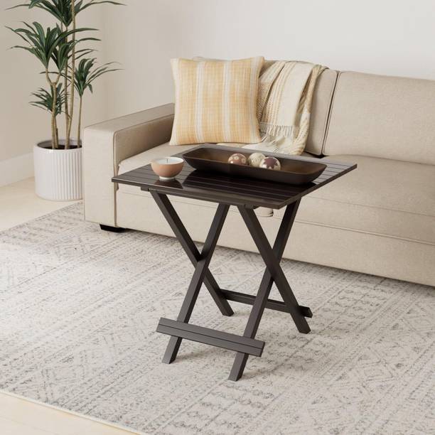 CRAFT D arts Sheesham Wood Patio Square Folding Table | Patio Coffee Table | Solid Wood Coffee Table