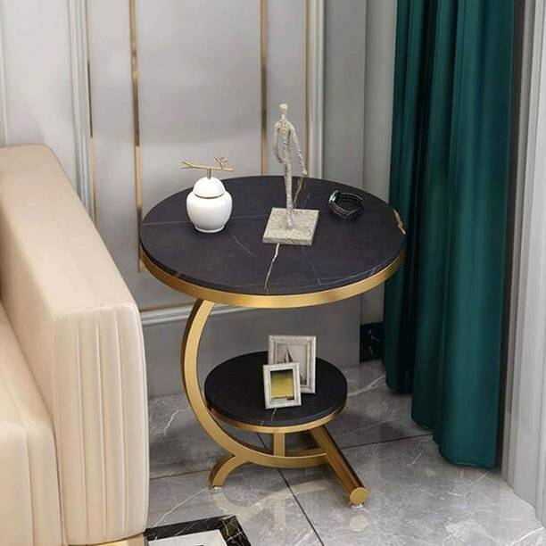 MartZX Luxury Sofa Side Table Corner Table Living Room Sofa End Bedside Table Engineered Wood Coffee Table