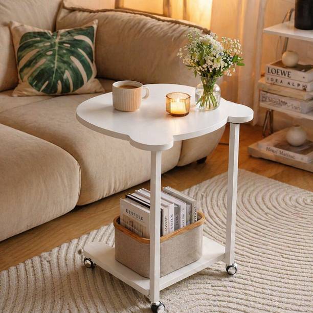 Toriyox Panda Shape Coffee Table The Elegance of Metal Marble Finish Engineered Wood Coffee Table