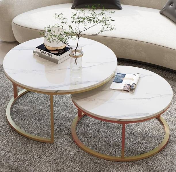 Vuhome Golden table Engineered Wood Coffee Table