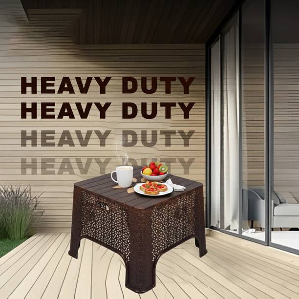 Comfort Creation Gold Heavy Duty Table for Home / office / garden / Resturant Outdoor/Indoor Plastic Coffee Table