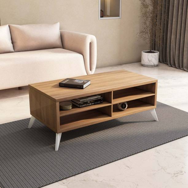 Nilkamal Trixie Center Table with 4 Shelf | Tea Table for Living Room, Home, Office | Engineered Wood Coffee Table