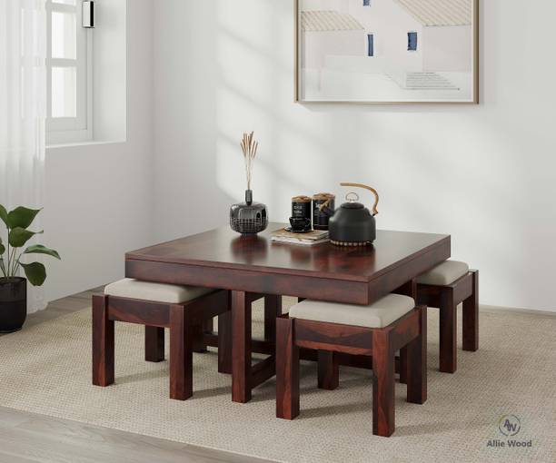Allie Wood Solid Wood Coffee Table