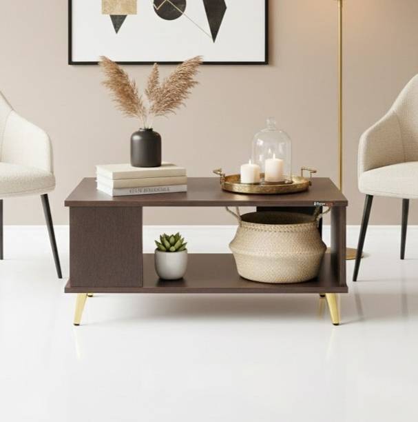 Urbanovia Centre Table with Premium Top and Stable Metal Base Engineered Wood Coffee Table