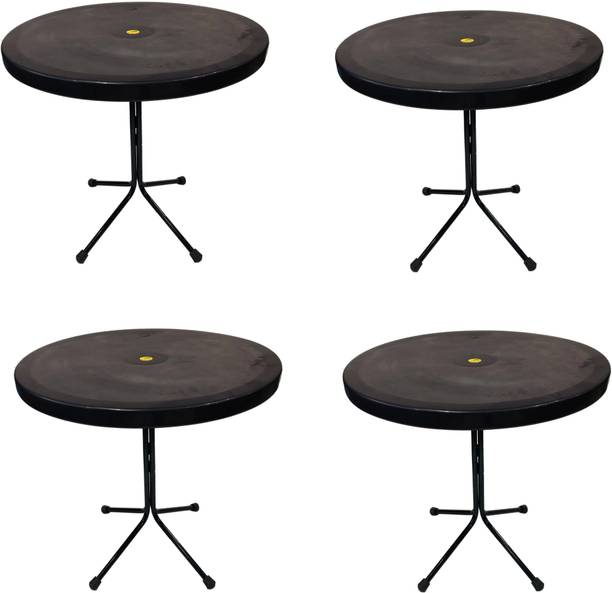 GOYALSON Restaurant Table Dining Table Easily Foldable and Light Weight Table 4 PC Metal 4 Seater Dining Table