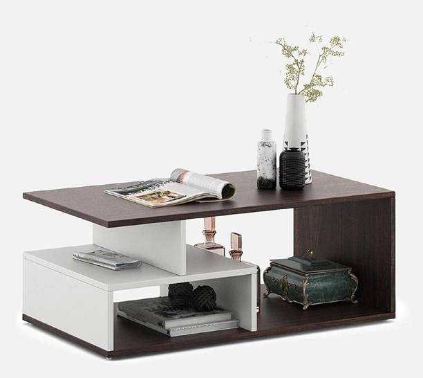 FORKTAIL Engineered Wood Center Coffee Table with Storage Engineered Wood Coffee Table