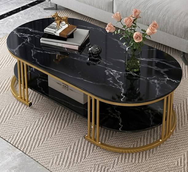 CROWN ART SHOPPEE Luxury Center Table for Living Room, Stylish Tea Table Engineered Wood Coffee Table