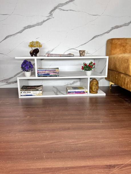 KVS Furniture S Shape Engineered Wood Coffee Table/Centre Table/Tea Table Engineered Wood Coffee Table