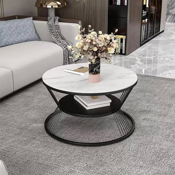 CROWN ART SHOPPEE Modern Nesting Style Center Table Engineered Wood Coffee Table